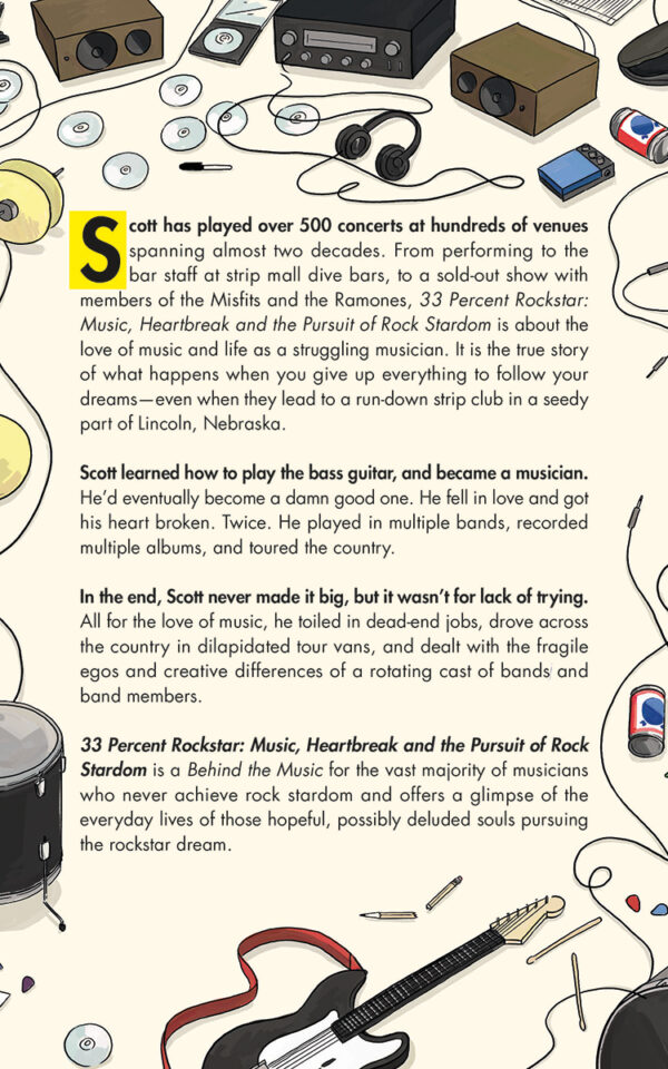 33 Percent Rockstar: Music, Heartbreak and the Pursuit of Rock Stardom Back Cover